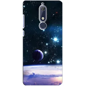 Космические Чехлы для Нокиа 5 2018, 5.1 (VPrint) (Космический вид)