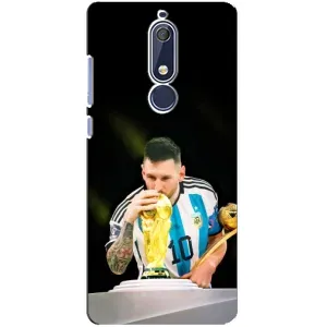 Чехлы для Nokia 5 2018, 5.1 (Leo чемпион) (AlphaPrint) (Кубок Месси)