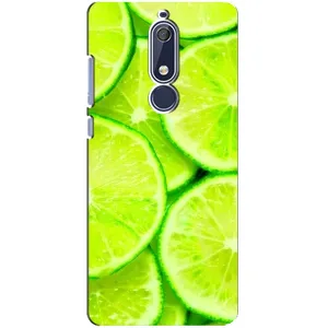Чехлы с Фруктами для Nokia 5 2018, 5.1 (VPrint) (Лайм)