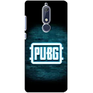 Чехол PUBG для Нокиа 5 2018, 5.1 (AlphaPrint) (Лого PUBG)