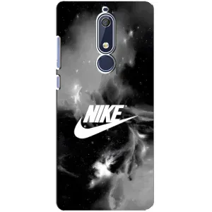 Чехол для Nokia 5 2018, 5.1 - с принтом Найк (AlphaPrint) (Лого Найк)