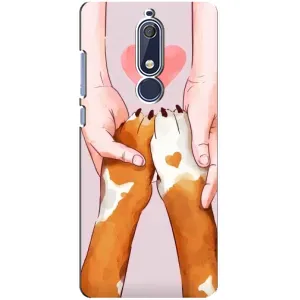 Чехлы с собаками для Nokia 5 2018, 5.1 (VPrint) (Любовь к собакам)