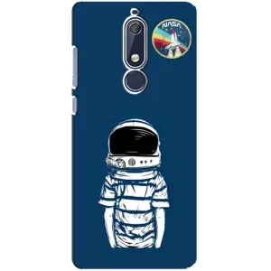 Чехол NASA для Nokia 5 2018, 5.1 (AlphaPrint) (Мальчик в шлеме)