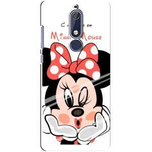 Эксклюзивный чехол для Nokia 5 2018, 5.1 (AlphaPrint - Мультяшные) (Маус Минни)