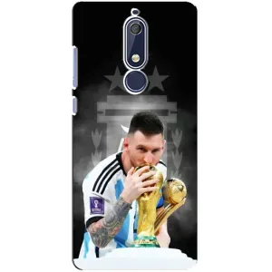 Чехлы для Nokia 5 2018, 5.1 (Leo чемпион) (AlphaPrint) (Месси Чемпион)