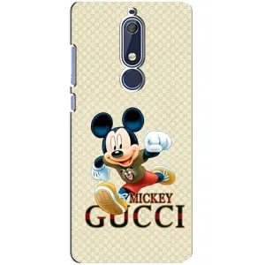 Чехол Disney Mouse Nokia 5 2018, 5.1 (PREMIUMPrint) (Mikki Gucci)
