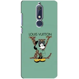 Чехлы Луи Витон для Nokia 5 2018, 5.1 (AlphaPrint - LOUIS VUITTON) (Микки Маус LV)