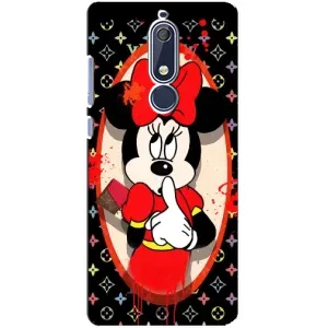 Чехол Disney Mouse Nokia 5 2018, 5.1 (PREMIUMPrint) (Минни Маус ЛВ)