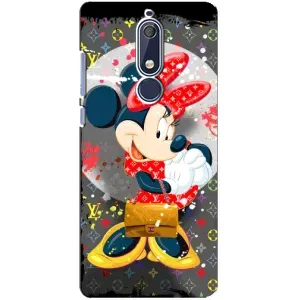 Чехол Disney Mouse Nokia 5 2018, 5.1 (PREMIUMPrint) (Minni с бантиком)