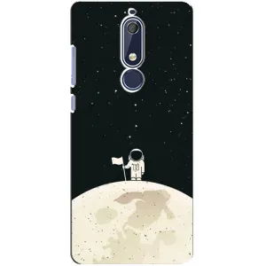 Космические Чехлы для Нокиа 5 2018, 5.1 (VPrint) (На луне)