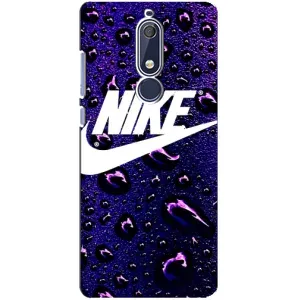Чехол для Nokia 5 2018, 5.1 - с принтом Найк (AlphaPrint) (Найк принт)
