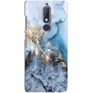 Мраморный чехол на Nokia 5 2018, 5.1 (VPrint) (Нежный мрамор)