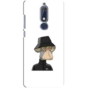 Чехлы с Обезьянами NFT для Nokia 5 2018, 5.1 (AlphaPrint) (обезьяна NFT Adidas)