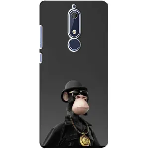 Чехлы с Обезьянами NFT для Nokia 5 2018, 5.1 (AlphaPrint) (Обезьяна NFT)