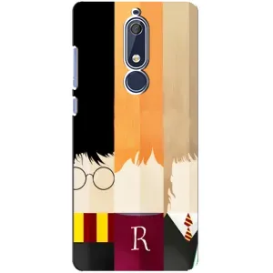 Чехлы с Гарри Поттером для Nokia 5 2018, 5.1 (AlphaPrint) (обложка Гарри Поттера)