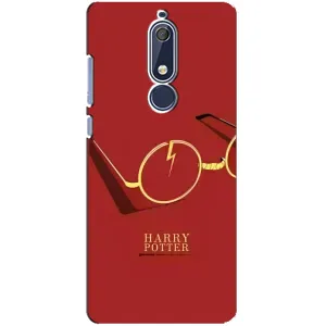 Чехлы с Гарри Поттером для Nokia 5 2018, 5.1 (AlphaPrint) (очки Гарри)
