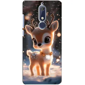 Чохол з принтом «Оленятко» для Nokia 5.1 (2018)
