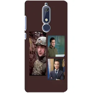 Чехол для Nokia 5 2018, 5.1 (AlphaPrint - с принтом Зеленского) (Президент)