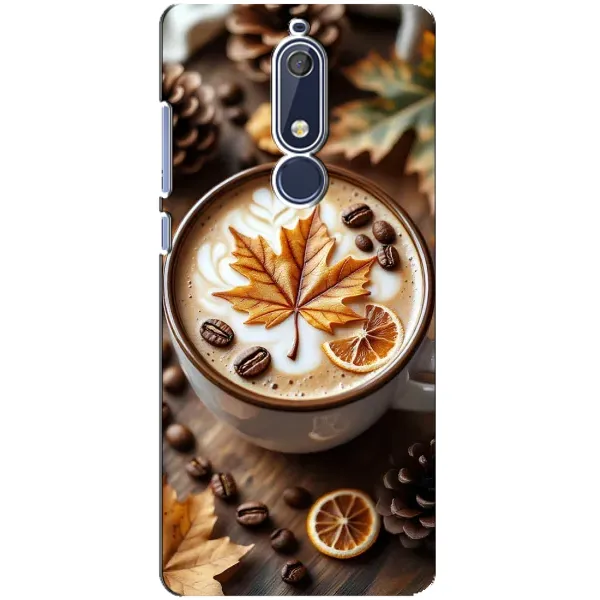 Чехол с принтом «Пряный кофе» для Nokia 5.1 (2018)