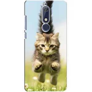Чехлы с Котиками для Nokia 5 2018, 5.1 (VPrint) (Прыжок кота)