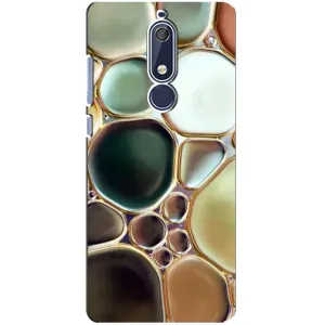 Мраморный чехол на Nokia 5 2018, 5.1 (VPrint) (Радужный Мрамор)