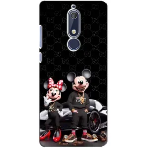 Чехол Disney Mouse Nokia 5 2018, 5.1 (PREMIUMPrint) (Семья Маусов)