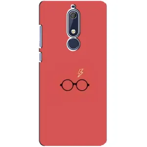 Чехлы с Гарри Поттером для Nokia 5 2018, 5.1 (AlphaPrint) (шрам и очки)