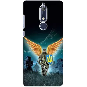 Чехлы с картинкой ЗСУ для Nokia 5 2018, 5.1 (AlphaPrint) (Солдат ЗСУ)