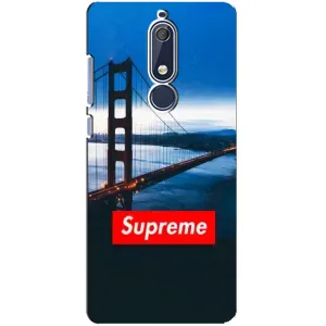 Чехол для Nokia 5 2018, 5.1 с картинкой Supreme (AlphaPrint) (Стиль Supreme)