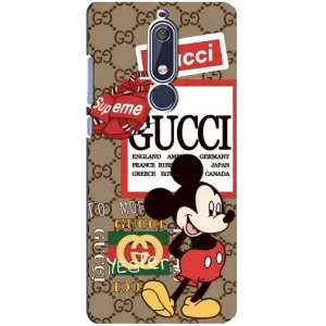 Чехол Disney Mouse Nokia 5 2018, 5.1 (PREMIUMPrint) (Стильный Микки)