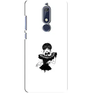 Чехлы Венсдей на Nokia 5 2018, 5.1 Уэнсдей (AlphaPrint) (танец Уэнздей)