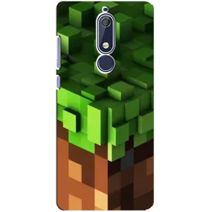 Чехол Майнкрафт на Nokia 5 2018, 5.1 (AlphaPrint) Minecraft (текстура Майнкрафт)