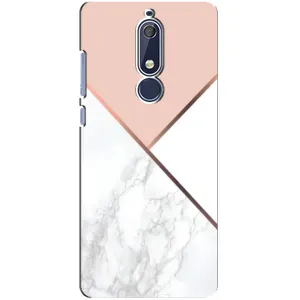 Мраморный чехол на Nokia 5 2018, 5.1 (VPrint) (Тройной мрамор)