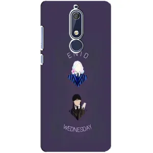 Чехлы Венсдей на Nokia 5 2018, 5.1 Уэнсдей (AlphaPrint) (Уэнздей и подруга)
