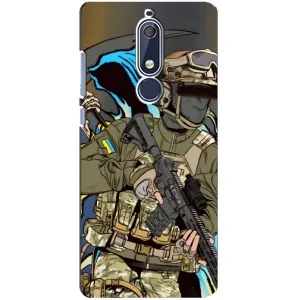 Чехлы с картинкой ЗСУ для Nokia 5 2018, 5.1 (AlphaPrint) (Воин ВСУ)