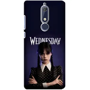 Чехлы Венсдей на Nokia 5 2018, 5.1 Уэнсдей (AlphaPrint) (Wednesday)
