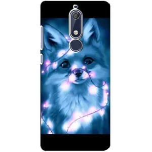 Чехлы с картинкой Лисички для Nokia 5 2018, 5.1 (VPrint) (Яркая лисичка)