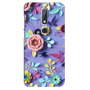 Чехлы с Цветами для Nokia 6.1 Plus (VPrint)