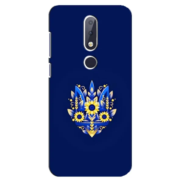 Чохол з принтом «Квітковий Герб» для Nokia 6.1 Plus