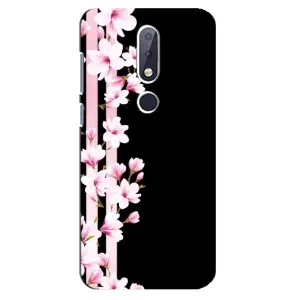 Чехол с принтом «Цветочки» для Nokia 6.1 Plus