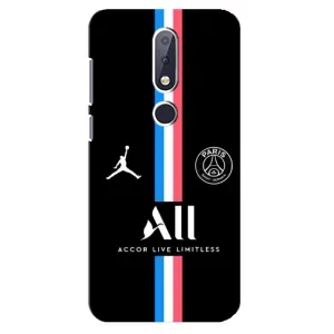 Чохли PSG для Nokia 6.1 Plus (AlphaPrint) (футболка ПСЖ)