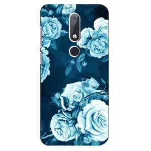 Чехлы (ART) Цветы на Nokia 6.1 Plus (VPrint) (Блактині бутони)