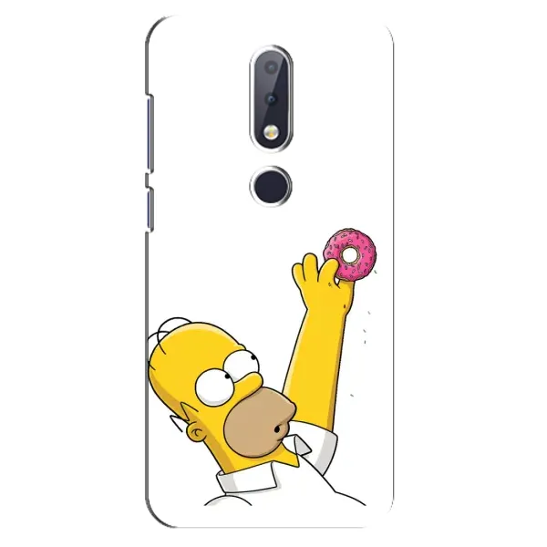 Чохол з принтом «Гомер з пончиком» для Nokia 6.1 Plus