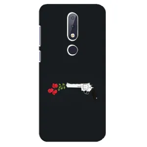 Чехлы (ART) Цветы на Nokia 6.1 Plus (VPrint) (Неочікувані квіти)