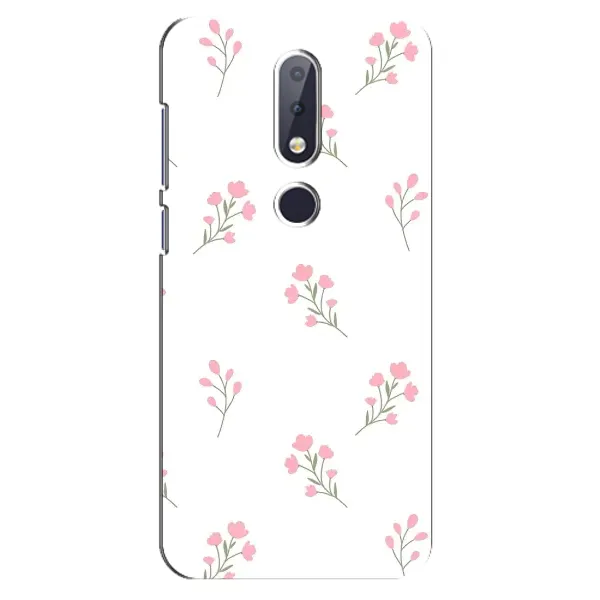 Чохол з принтом «Рожеві квіти» для Nokia 6.1 Plus Чохол з принтом «Рожеві квіти» для Nokia 6.1 Plus