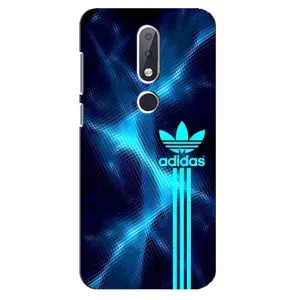 Чохол з принтом «Синій Адідас» для Nokia 6.1 Plus