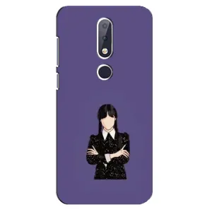 Чохли Венсдей на Nokia 6.1 Plus Уенсдей (AlphaPrint) (Венздей у чорному)