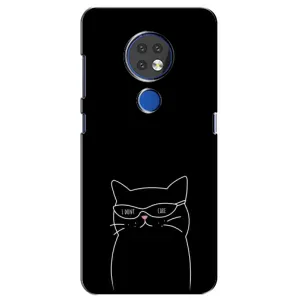 Чохол з малюнком кіт на Nokia 6.2 (2019) (Байдужий кіт)