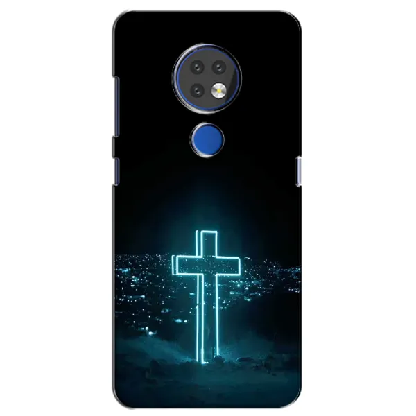Чехол с принтом «Крест и город» для Nokia 6.2 (2019)