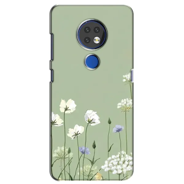 Чехол с принтом «Цветы на зеленом» для Nokia 6.2 (2019)